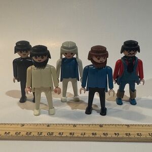 Vintage 1974 Geobra playmobil Figures x5 (lot 12)
